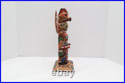Vintage Nancy Williams 12 Totem Pole Signed Northwest Coast Native American