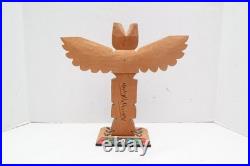 Vintage Nancy Williams 12 Totem Pole Signed Northwest Coast Native American