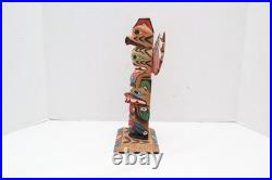 Vintage Nancy Williams 12 Totem Pole Signed Northwest Coast Native American