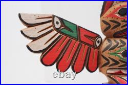Vintage Nancy Williams 12 Totem Pole Signed Northwest Coast Native American