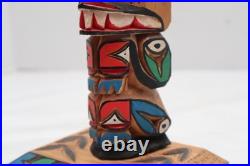 Vintage Nancy Williams 12 Totem Pole Signed Northwest Coast Native American