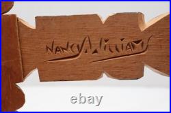 Vintage Nancy Williams 12 Totem Pole Signed Northwest Coast Native American