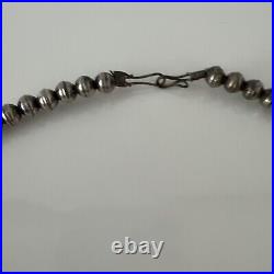 Vintage Native AmericanSquash Blossom Silver Necklace
