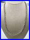 Vintage Native American 6mm Sterling Silver Bead Necklace 20