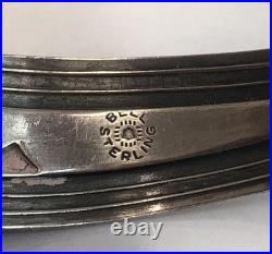Vintage Native American 925 Sterling Silver Cuff Bracelet