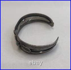 Vintage Native American 925 Sterling Silver Cuff Bracelet