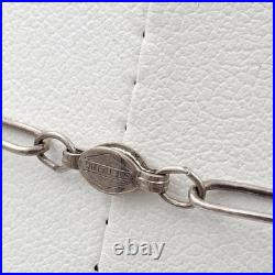 Vintage Native American 925 Sterling Silver Turquoise & Coral Lavalier Necklace