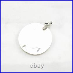 Vintage Native American Abalone Inlay Hummingbird Sterling Silver Pendant