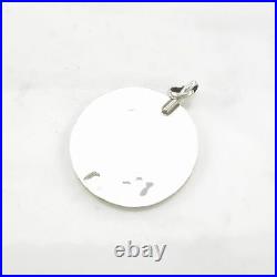 Vintage Native American Abalone Inlay Hummingbird Sterling Silver Pendant