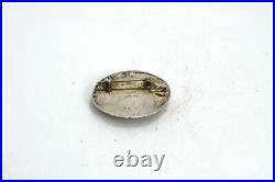 Vintage Native American Begay Sterling Silver & Carnelian Brooch Pendant