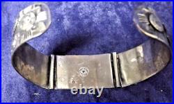 Vintage Native American Bell Trading Post Watch Cuff Very Nice