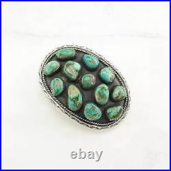 Vintage Native American Blue Green Turquoise Belt Buckle