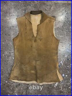 Vintage Native American Buckskin Shirt Vest Authentic