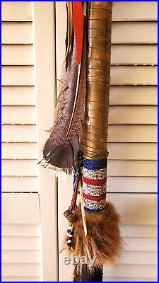 Vintage Native American Buffalo Lance / Spear