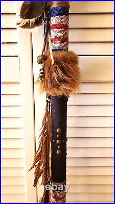 Vintage Native American Buffalo Lance / Spear