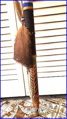 Vintage Native American Buffalo Lance / Spear