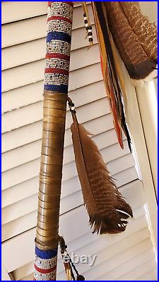 Vintage Native American Buffalo Lance / Spear