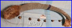Vintage Native American Buffalo Rib Bone Ceremonial Dance Bow. One Of Kind