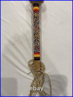 Vintage Native American Ceremonial Antler Stick 24