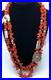 Vintage Native American Coral Sterling Silver Necklace Dream Catcher 28 MARKED