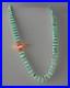 Vintage Native American Cubed Turquoise & Spiny Oyster Shell Bead Necklace 30