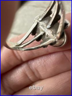 Vintage Native American Deep Turquoise Sterling Ring