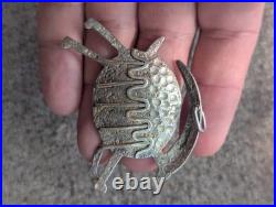 Vintage Native American ELK Sterling Silver Pendant Signed Artisan