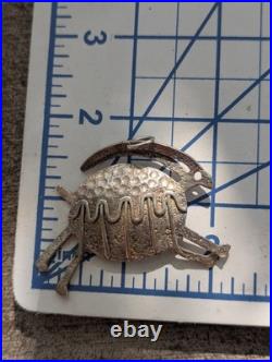Vintage Native American ELK Sterling Silver Pendant Signed Artisan
