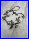 Vintage Native American Fetish Bird Pewter Necklace 28
