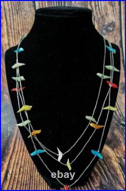 Vintage Native American Fetish Birds 3 Strands Don't take Yourself too Seriously