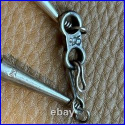 Vintage Native American Fetish HORSE Necklace Sterling Turquoise Heishi Zuni