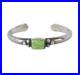Vintage Native American Gaspeite Sterling Silver Cuff Bracelet 6-1/4 27g #262