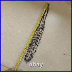 Vintage Native American Heishi Necklace 3 Strand Turquoise Multi Stone