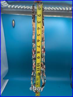 Vintage Native American Heishi Turquoise Coral Nuggets Women's Necklace Jewelry