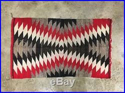 Vintage Native American Indian 24.5 x 40.5 Saddle Rug Blanket ethnic tapestry