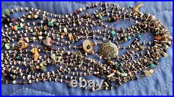 Vintage Native American Indian Necklace 10 Strands Heishi