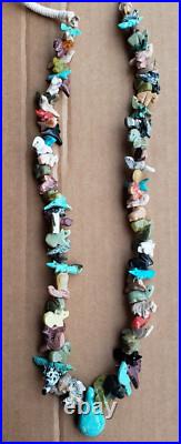 Vintage Native American Indian Necklace Fetish