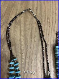Vintage Native American Indian Necklaces Turquoise