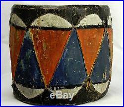 Vintage Native American Indian Pueblo Drum ca1900