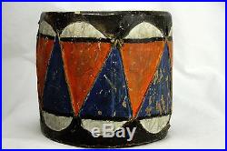 Vintage Native American Indian Pueblo Drum ca1900