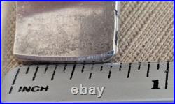 Vintage Native American Indian Turquoise + MOP Silver Cuff Bracelet 49 gm 6-3/4