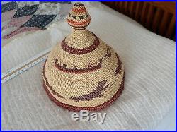 Vintage Native American Indian Whaler's Chief Maquinna basket Hat Museum Piece