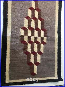 Vintage Native American Indian Woven Rug or Blanket