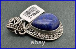 Vintage Native American Indonesia Sterling Silver 925 Blue Lapis Lazuli Pendant