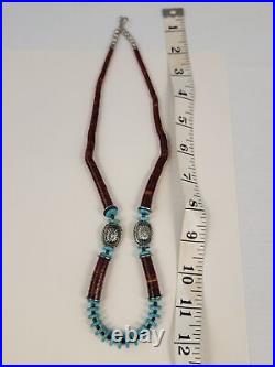 Vintage Native American Inspired Heishi Necklace 24