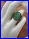 Vintage Native American-Inspired Ring w Green/Blue Turquoise Stone Size 6.75
