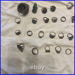 Vintage Native American Jewelry. Lot Of 39