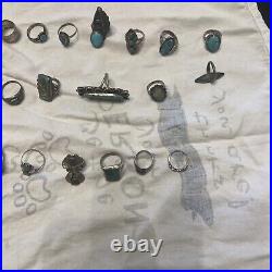 Vintage Native American Jewelry. Lot Of 39