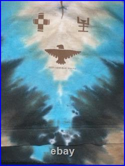 Vintage Native American Liquid Blue 2003 Tie Dye T