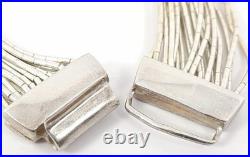 Vintage Native American Liquid Sterling Silver Bracelet Collection 7 18gr